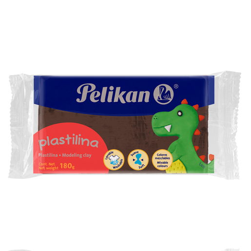 PLASTILINA MAQUETA PELIKAN 180G CAFE