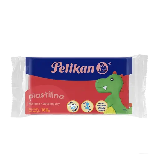 PLASTILINA MAQUETA PELIKAN 180G ROJO