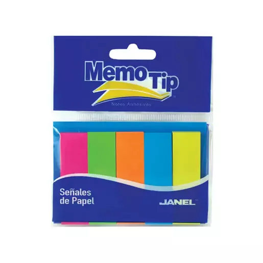 BANDERITAS MEMO PAPEL NEON BL5