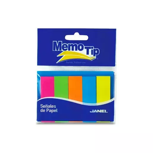 BANDERITAS MEMTIP INDI C/5 NEON