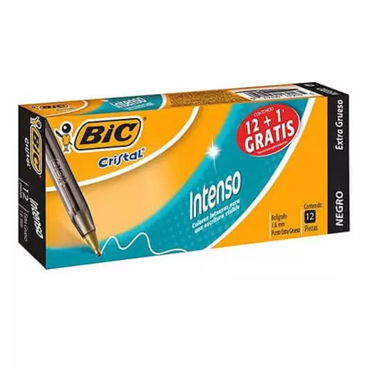 BOLIGRAFO MEDIANO BIC 1.6 NEGRO