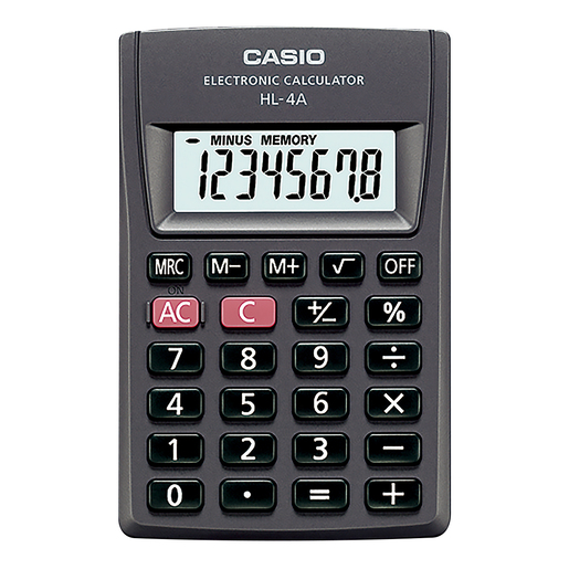 CALCULADORA BOLSILLO CASIO 8DIG HL-4