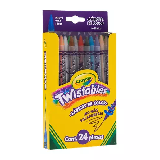 COLORES RED LARGO CRAYOLA TWIS  CAJA CON 24 PIEZAS