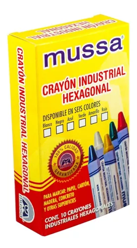 CRAYON MAESTRO HEXAGONAL MUSSA  AMARILLO