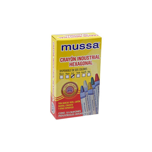 CRAYON MAESTRO HEXAGONAL MUSSA  AZUL