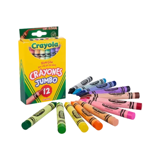 CRAYON REDONDO GRUESO CRAYOLA   CAJA 12