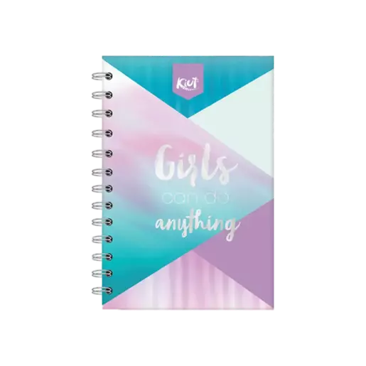 CUADERNO RECTANGULAR ESPIRAL DOBLE KIUT RAYA 100 HOJAS