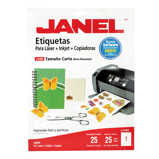 ETIQUETA LASER JANEL CARTA BLANCO