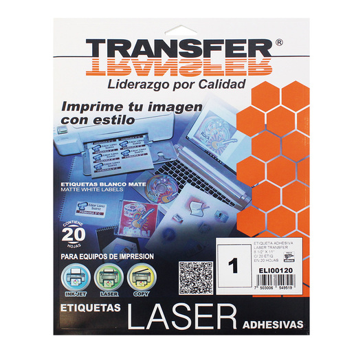 ETIQUETA LASER TRANSFER CARTA