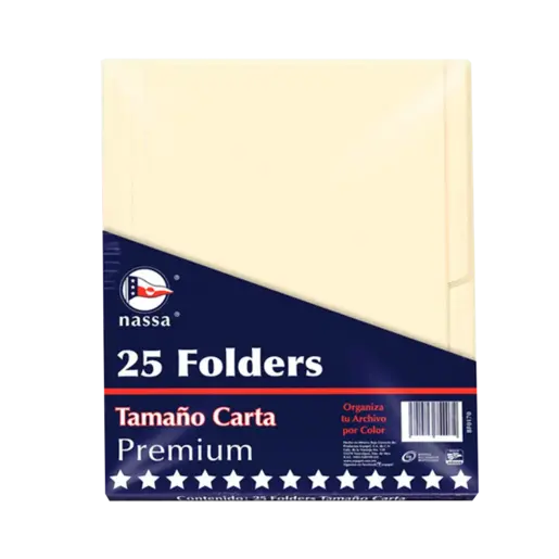 FOLDER CARTA ECO NASSA CREMA