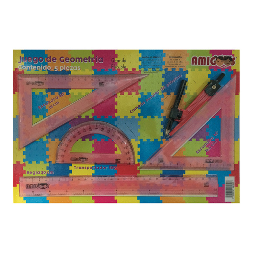 JUEGO GEOMETRIA FLEXIBLE MEDIANO AMIGOS BL5