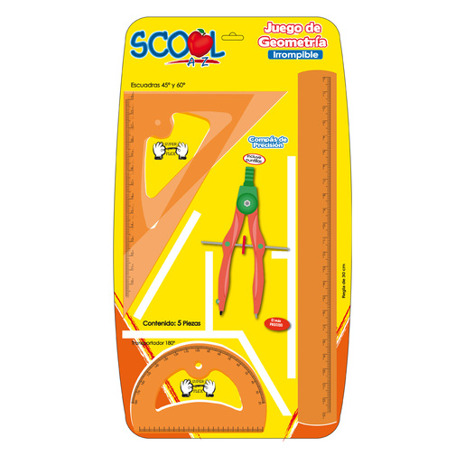 JUEGO GEOMETRIA IRROMPIBLE MEDIANO SCOOL BL5