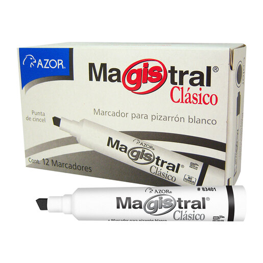 MARCADOR PIZARRON MAGISTRAL NEGRO CLASICO