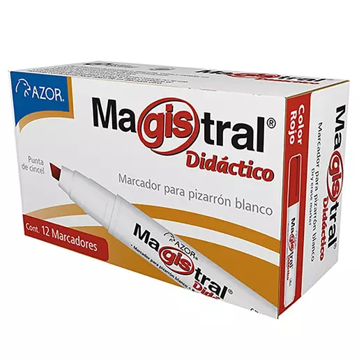 MARCADOR VAR PIZARRON MAGISTRAL DIDACTICO ROJO