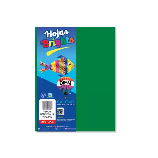 PAPEL BRIGHT DIEM CARTA VERDE BANDERA