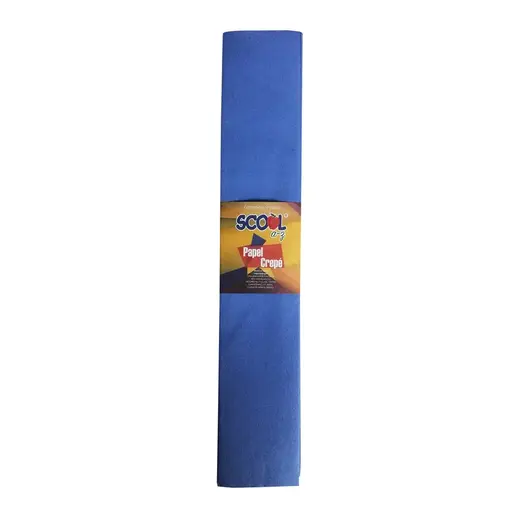 PAPEL CREPE AZUL COBALTO SCOOL