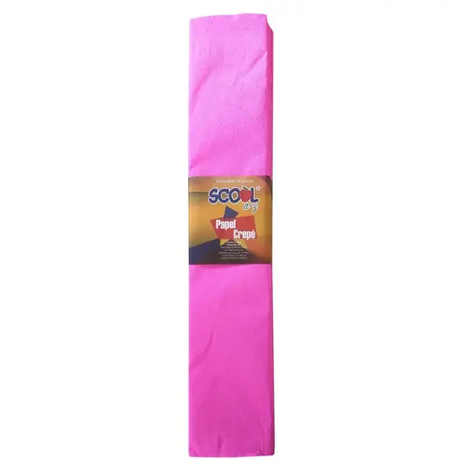 PAPEL CREPE ROSA SCOOL