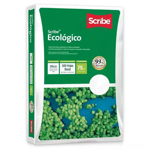 PAPEL SCRIBE VERDE OFICIO 50K 500H