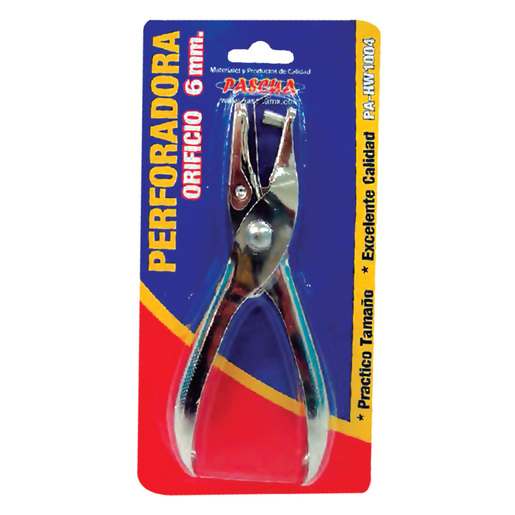 PERFORADORA PINZA UN ORIFICIO PASCUA  6MM