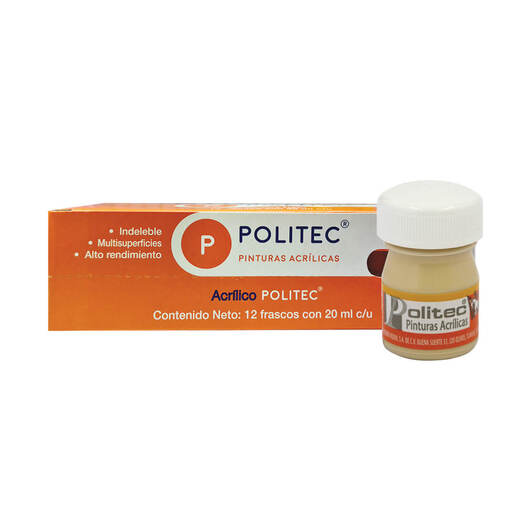 PINTURA ACRILICA POLITEC CREMA 20M