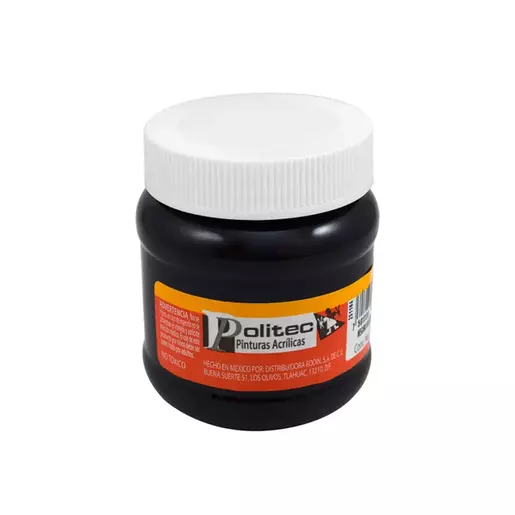 PINTURA ACRILICA POLTEC 250ML 302 NEGRO INTENSO