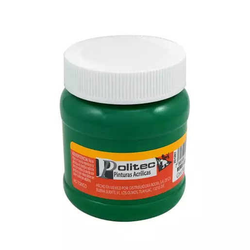 PINTURA ACRILICA POLTEC 250ML 312 VERDE CLARO