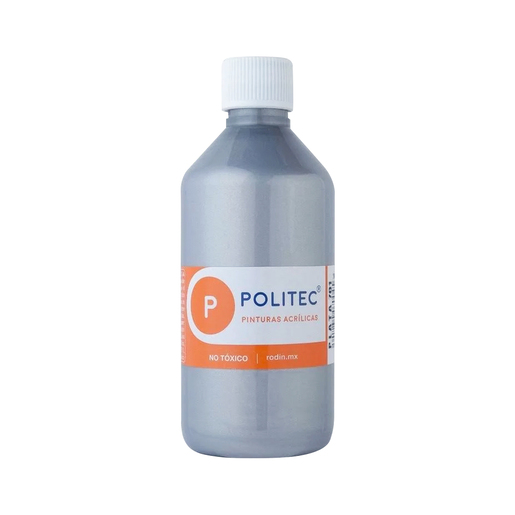 PINTURA ACRILICA POLTEC 250ML  PLATA