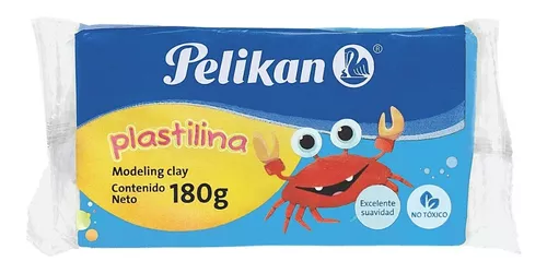 PLASTILINA MAQUETA PELIKAN 180G AZUL CLARO