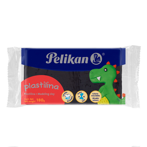 PLASTILINA MAQUETA PELIKAN 180G NEGRO