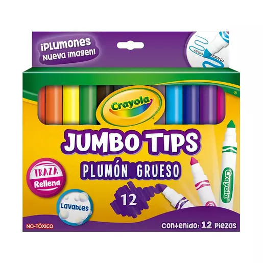 PLUMON GRUESO CRAYOLA RED LABABLE ST ES12