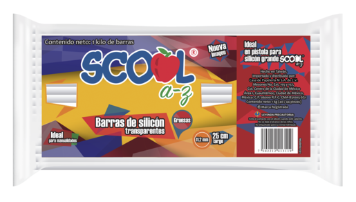 SILICON LARGO GRUESO SCOOL 1KG