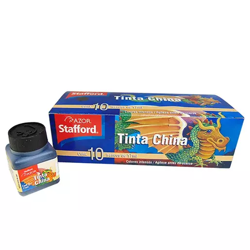 TINTA CHINA STAFFORD 17ML NEGRA